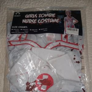 Girls Zombie Nurse Costume 8-10Y